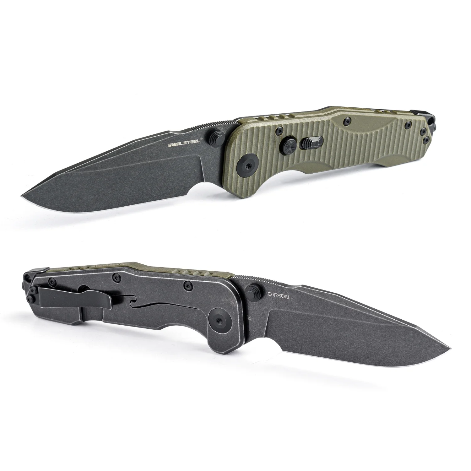 Evolution Ironclad | D2| Steel Frame & G10 | Blackwashed - Image 10