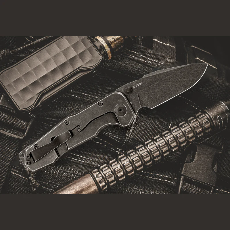 Evolution Ironclad | D2| Steel Frame & G10 | Blackwashed - Image 11