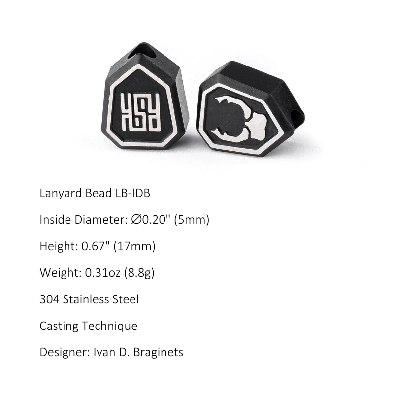 Steel lanyard bead - Image 2